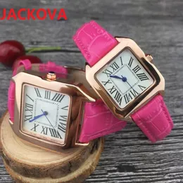 Nice Men Fashion Luxury Women Watch Square Roman Special Design Relojes de Marca Mujer Lady Dress Leather Wristwatch Quartz Clock 318a