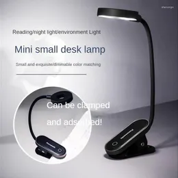 Table Lamps Clip-on Desk Lamp With Eye Protection For Student Reading In Dormitory Small Charging And Plug-in Dual Purpose Bedside
