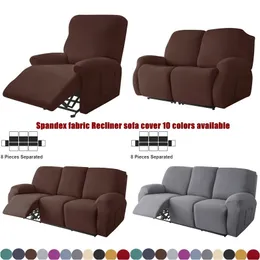 Stol täcker spandex recliner soffa lat pojke avslappnad fåtölj täckning 1 2 3 4 sits skydds lounge hem husdjur anti repet avtagbar 230923