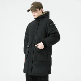 Männer Jacken 2023 Winter Jugend Mode Trend Mit Kapuze Baumwolle Kleidung für Casual Lose Erweiterte Warme 230923