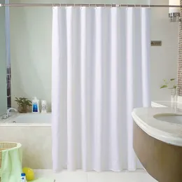 Shower Curtains White Shower Curtains Waterproof Thick Solid Bath Curtains For Bathroom Bathtub Large Wide Bathing Cover 12 Hooks rideau de bain 230923