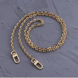 Accessori per parti di borse Tracolla a catena in alluminio di design in metallo dorato 0,6 cm Hardware di ricambio per borsetta 6 mm301W