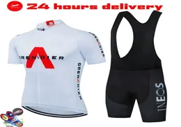 2022 white INEOS Bicycle Team Short Sleeve Maillot Ciclismo Men Cycling Jersey Summer breathable Cycling Clothing Sets 2202223156941