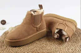 2023 New Style Boots Australia Wool Boots 패션 두꺼운 밀집 디자이너 부츠 Uggslies Boots Winter Boots Australie Booties