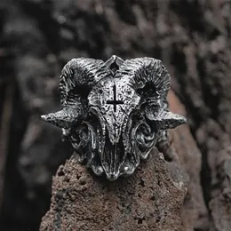 Klaster Pierścienie Unikalne punk gotycka satanistyczna Demon Pierścień Czaszka Mężczyzn biżuterii Prezent Zwierzęta Palca Trendy żeńska męska impreza zaręczynowa 2227
