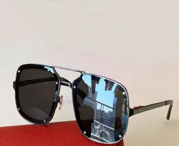 Quadratische Piloten-Sonnenbrille, Gunmetal-Rahmen, graue Linse, Herren-Brille, Sonnenbrille, Wrap, Occhiali da sole, UV-Brille mit Box 4206648
