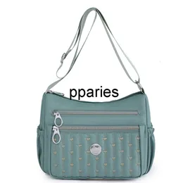 Pparies-Nylon cloth bag new trend lightweight shoulder backpack women's crossbody bag middle-aged and elderly multi compartment mommy bag