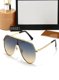 2022 Brand design Sunglasses women men designer Good Quality Fashion metal Oversized sun glasses vintage female male UV400 200211783797