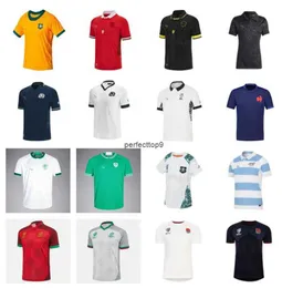 2023 Neues Mode-T-Shirt Rugby-Bekleidung Herren Fidschi Japan Irland Jersey Schottland Südengland Afrikanisch Australien Argentinien Portugal Waleser Polo 5uya