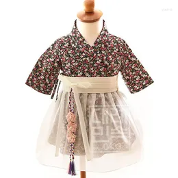 Этническая одежда, 2023, платье ханбок, традиционный корейский наряд для маленьких девочек, ориентальный сценический танцевальный костюм, подарок