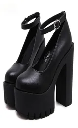 Модельные туфли FANAN, весна-лето 2021, повседневные сексуальные туфли на высоком каблуке Ruslana Korshunova, туфли-лодочки на платформе и толстом каблуке, черный, белый цвет, размер 422324621