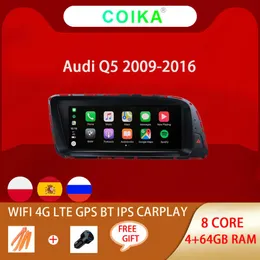 8コアアンドロイド10 0システムカーDVDプレーヤーヘッドユニットアウディQ5 2009-2016 Google 4G LTE BT CARPLAY 4 64G RAM GPS N327Q