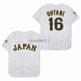 Мужские куртки BG бейсбол Япония 16 OHTANI Швейная вышивка Высокое качество Дешевые спортивные уличные белые черные полосы 2023 World New L230925