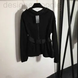 Giacche da donna firmate 23ss trench di marca Cappotto da donna con fibbia di sicurezza Cintura moda manica lunga con cappuccio cerniera giacca a vento corta Abbigliamento da donna G26E