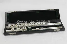 Hot Pearl PF-525 Cupronickel C Tune 16 Keys Closed Holes Flute with E Key High Quality Sier Plated Musical Instrument