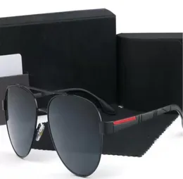 luxury Oval sunglasses for men designer summer shades polarized pilot eyeglasses black vintage oversized sun glasses of women male2510212