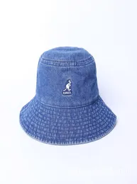 n0bYn Kangol kangaroo cowboy fisherman blue washed big brim sunshade leisure bucket bucket hat Internet celebrity ins basin hat of7634381