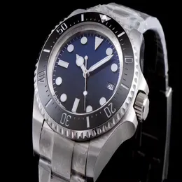 ST9 D-Blue Dial Men Watch Sea-Dweller Ceramic Bezel 44mm Sapphire Automatic Mechanical Diver Mens Watches WristWatches3408