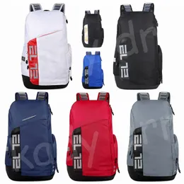 Air Elite Pro Hoops Cushion Sports Basketball Backpack Unisex Student Laptop Bag Large Capacity Backpack Zipper Closure Training Bags Back Pack