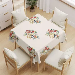 Table Cloth Square Thick Light Luxury High Sense Modern Tablecloth Waterproof Oil Wash And Wipe
