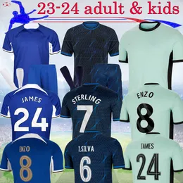 2023 Silva Sterling CFC Soccer Jerseys Enzo Nkunku Mudryk James Willan 23 24 Kids Kit Home Werner Away Gallagher Camiseta de Football Shirt 16-4xl