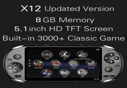 X12 Handheld Game Player 8GB Memory Portable Video Game Consoles with 5125415943319