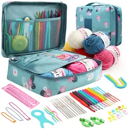 Fabric and Sewing Crochet Hook Kit With Storage Bag Weaving Knitting Needles Set DIY Arts Craft Sewing Tools Accessories Crochet Supplies 230925