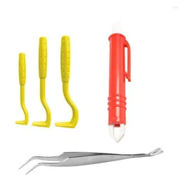 Vestuário para cães PCS Pinças Ácaros Anti Carrapatos e Pulgas Pulgas Tick Clip Remover Ferramenta de Remoção de Cabelo Noivo Cuidados