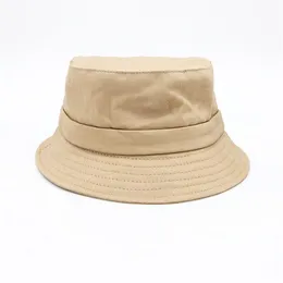 Women Wide Brim Hats Summer Le Bob Bucket Hat Solid Color Cotton Designer2711