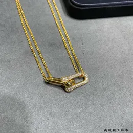 Luxe hanger ketting hardware ontwerper S925 sterling zilver kristal emmer medaillons charme korte ketting choker voor vrouwen Jewelry1825