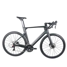 Cabos internos completos 24 velocidades Aero Disc Racing Road Bike TT-X40 com conjunto de rodas de alumínio hidráulico