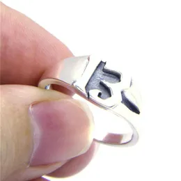925 Sterling Silver Number 13 Ring S925 Selling Lady Girls Biker Lucky 13 Ring227U