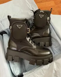 Stövlar vinter coola monolith combat stövlar svart borstade läder nylonstövlar chunky lug sole plattform byte slitsträckt komfort motorcykel boot eu35-40