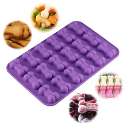Baking Moulds Puppy Dog Paw Bone Silicone Molds Chocolate Candy Jelly Ice Cube Treats Soap Mold DIY Cake Decorating Tools 230923