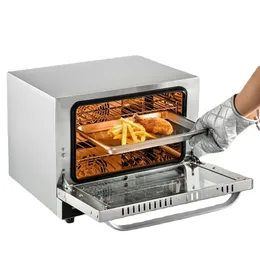 Novo Forno de convecção de bancada BENTISM Torradeira comercial Baker inoxidável 19Qt 120V