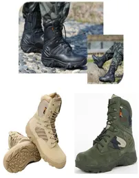Outdoor Tactical Leather Desert Boots Sneakers Men Army Military Combat Hiking Patrol Waterproof Nonslip DELTA Climbing Work Shoe5882260