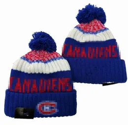 MONTREAL Fashion CANADIENS Beanie Knitted Hats Sports Teams Baseball Football Basketball Beanies Caps Women& Men Pom Fashion Winter Top Caps Sport Knit Hats