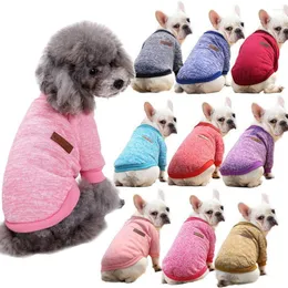 Hundebekleidung Haustierkleidung Strickpullover Weiche Verdickung Warmes Welpen-Hundehemd Winterwelpe für lässige Katzenkleidung