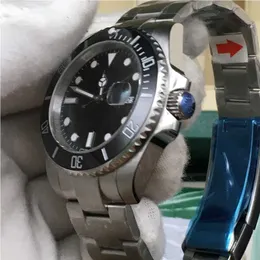 디자이너 시계 Rolx 4 Colors Watches Men Sapphire Black Ceramic Bezel Stainless Steel 40mm 116610LV 116610LN 114060 자동 기계식 X