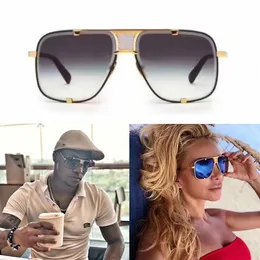 Designer Dita Mach fünf 2087 Sonnenbrille Elektroplattierte Metallrahmen Modenschau Luxusmarke Männer Frau Sonnenbrille Original Box209W