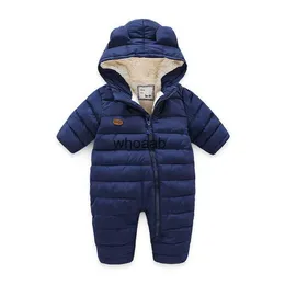 Down Coat New 2020 Autumn and winter toddler baby boy girl coat jumpsuits crawling clothes boy winter jacket coat 6M-24M snowsuit YQ230925 YQ230925