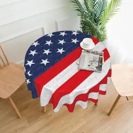 Table Cloth Star Flag Pirnt Tablecloth USA 4th Of July Independence Day Custom Cover Birthday Party Decoration Polyester