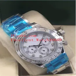 10 ساعات بيع الألوان 40 مم 116503 116506 116508 116523 116520 Stainless Steel Asia 2813 Movement Men Men Wristw288H