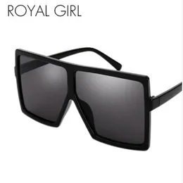 ROYAL GIRL Oversize Square Sunglasses Women Flat Top Fashion Whole Fashion Male Oculos Gafas Eyewear ss275250K