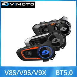 Walkie Talkie Vimoto Chinesische Version V8S/V9S/V9X Motorrad BT5.0 Helm-Headset-Gegensprechanlage – kompatible Multifunktions-Easy-Rider-Gegensprechanlage HKD230925