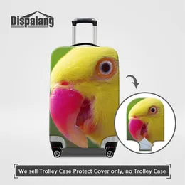 Pretty Parrot Animal Printed Luggage Protective Covers For 18-30 Inch Trolley Case Spandex Top Quality Elastic Dust Suitcase Cover2803