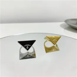 패션 디자이너 반지를위한 여성 고급 디자이너 브랜드 삼각형 반지를위한 럭셔리 쥬얼리 커플 링 크기 2022241L