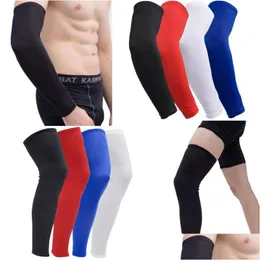 Elbow Knee Pads Sun Protection Basketball Brace Elastic Pad Protective Gear Volleyball Running Jogging Support Compression Arm Guard D Dhnnw