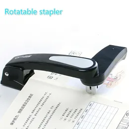 Staplers 360 rotatable Heavy Duty Stapler Use 246 Effortless Long Stapler School Paper Staplers Office Bookbinding Supplies 230923