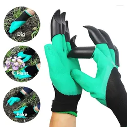 Disposable Gloves Garden With 8 ABS Plastic Rubber Digging Planting Flower Grass Waterproof Work Outdoor Gadgets